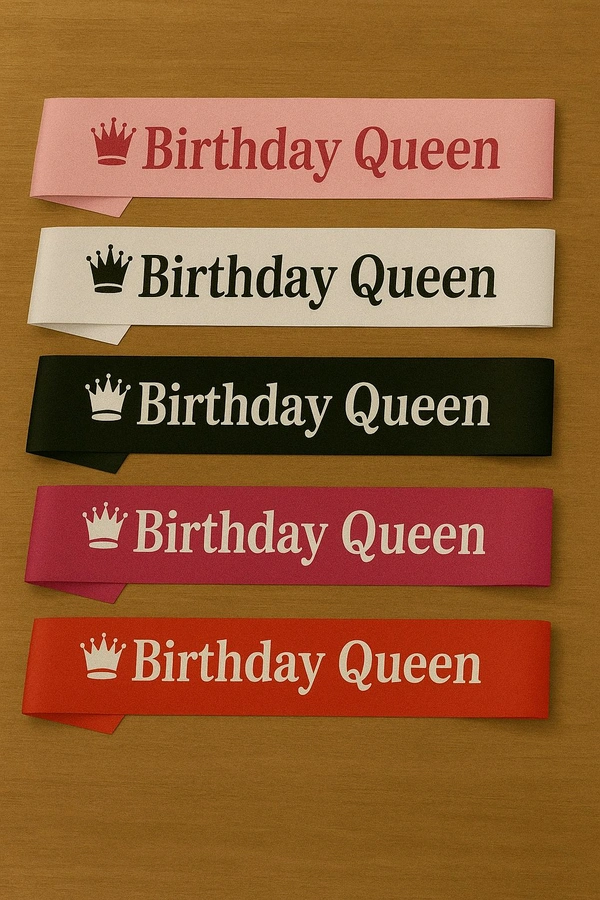 BIRTHDAY QUEEN SASH