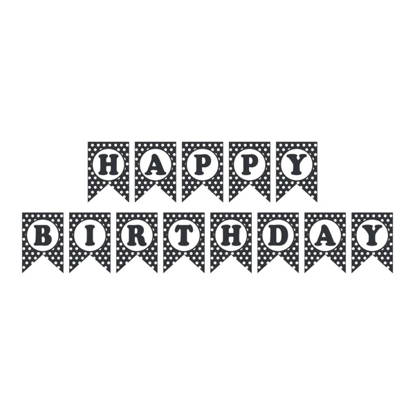 POLKA DOT BIRTHDAY BANNER
