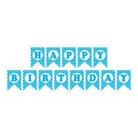 POLKA DOT BIRTHDAY BANNER