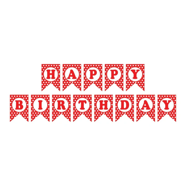POLKA DOT BIRTHDAY BANNER