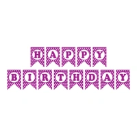 POLKA DOT BIRTHDAY BANNER