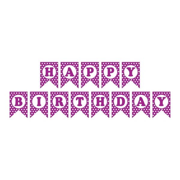 POLKA DOT BIRTHDAY BANNER