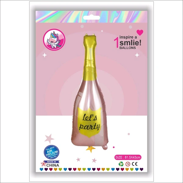 Let's Party Bottle Foil Balloon 32 Inch