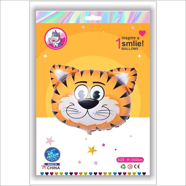 Tiger  Face Foil Balloon 