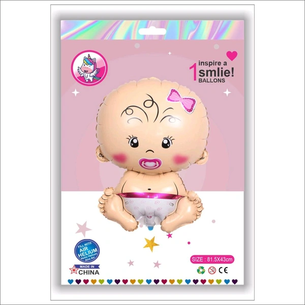 Baby Face Pink   Foil Balloon 