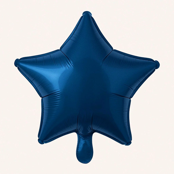 KIWI PARTY Dark Blue Star Foil Balloon –18INCH  Single Piece with Card Packaging