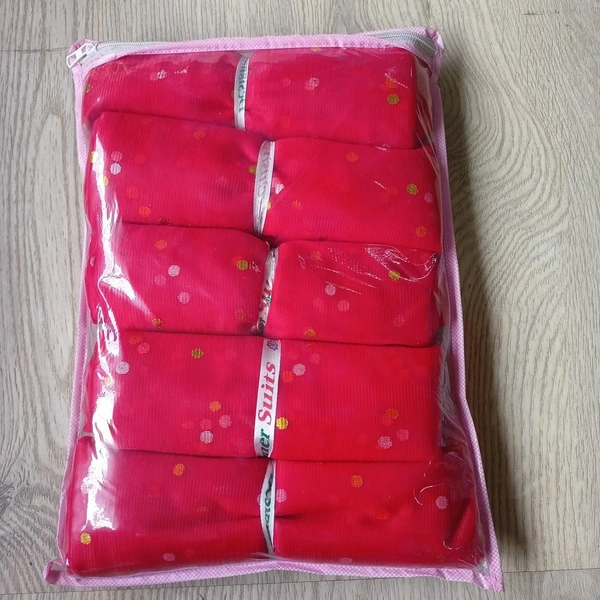 KIWI PARTY HOT PINK Polka Dot Decorative Net Rolls – 5 Meter Each (5 Rolls Per Pack)