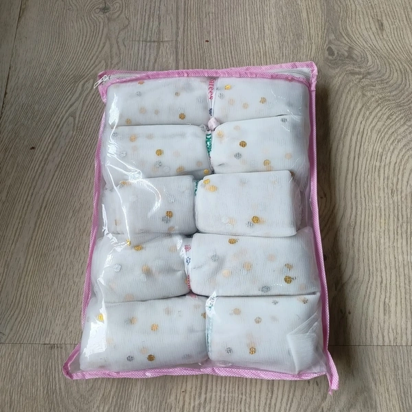 KIWI PARTY WHITE  Polka Dot Decorative Net Rolls – 5 Meter Each (5 Rolls Per Pack)