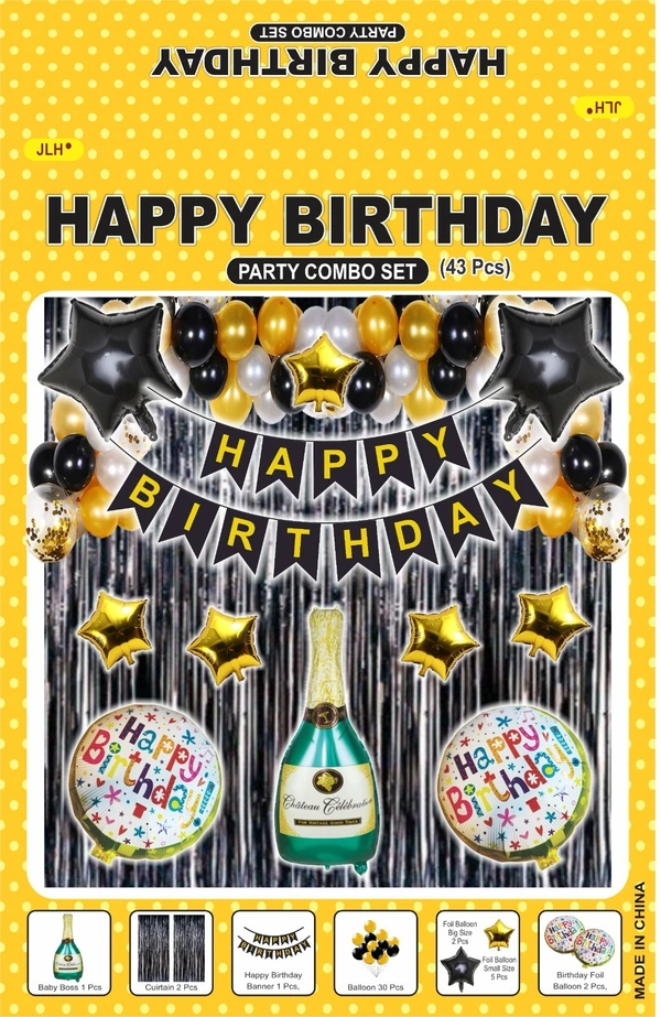 Birthday Decoration Kit Wholesale – Curtains, Balloons, Banners | Direct Manufacturer