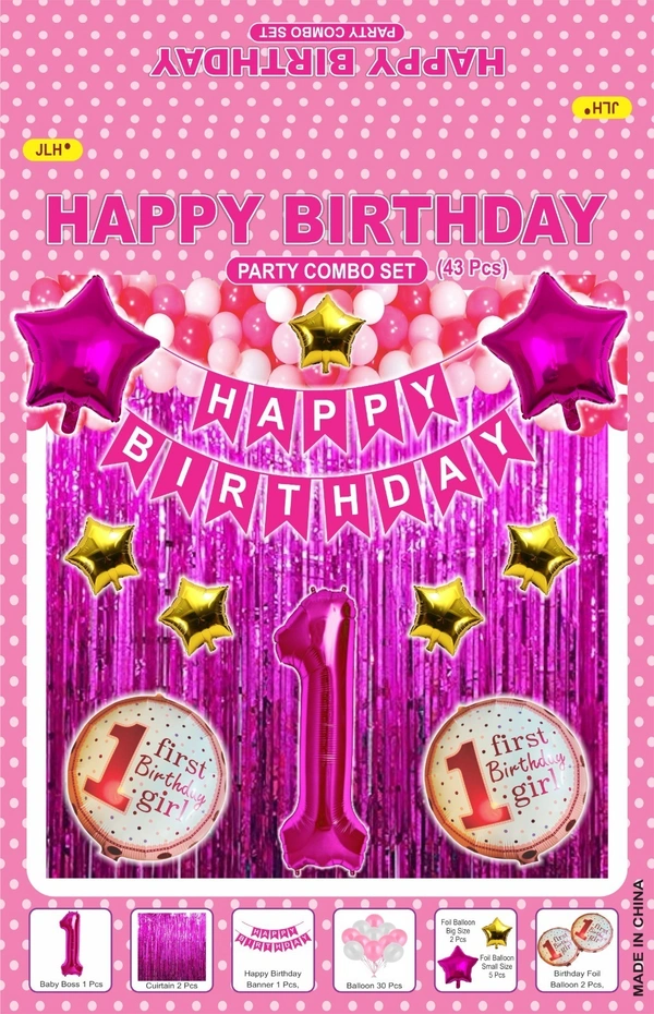 Birthday Decoration Kit Wholesale – Curtains, Balloons, Banners | Direct Manufacturer