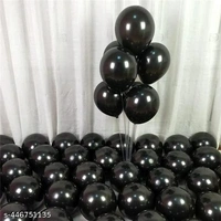 BLACK COLOUR 25 PCS  METALLIC BALLOON 