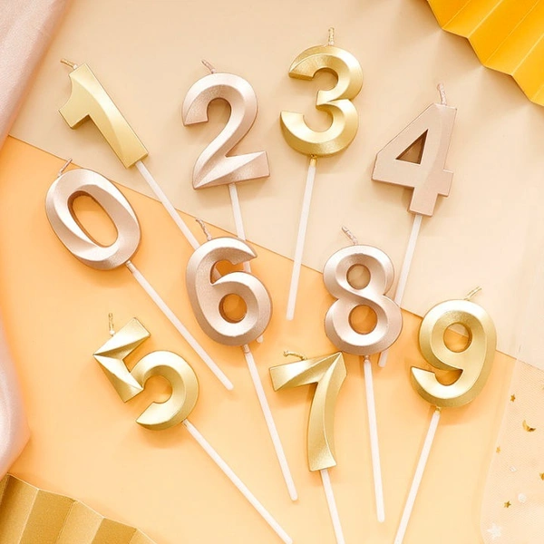 GOLDEN NUMBER CANDLE