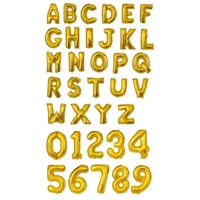 16 INCH ALPHABET GOLDEN COLOR