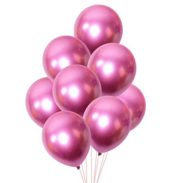SHUAIAN BALLOONS Pink Color chrome Balloon 50 pcs Pack