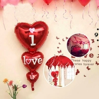Kiwi Party  Love 3 Heart Foil Balloon