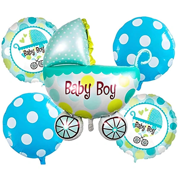 Cradle Blue Foil Balloon