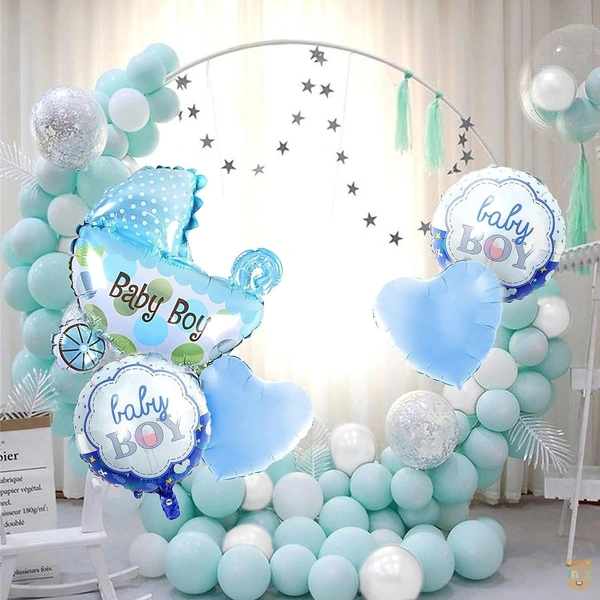 Cradle Blue Foil Balloon