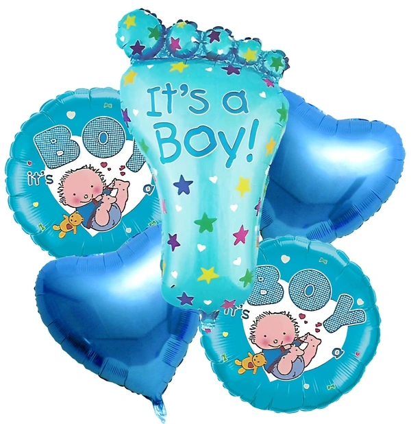 Leg Blue Foil Balloon