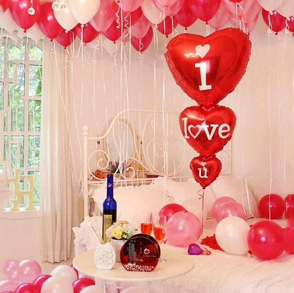 Kiwi Party  Love 3 Heart Foil Balloon