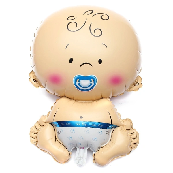 Baby Face Blue  Foil Balloon