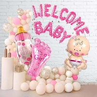 Welcome Baby Pink Foil Balloon