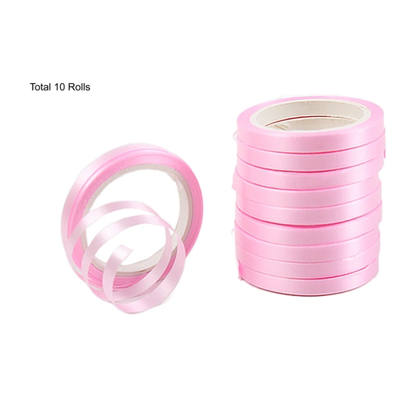 KIWI PARTY  BABY PINK COLOR CURL RIBBON 10 YARD