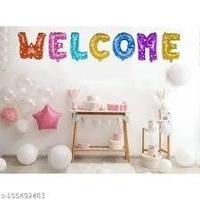 Kiwi Party  Welcome Foil Balloon Multi Color Color