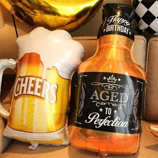 Beer Glass Bottle Foil Balloon 32 Inch