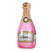 Celebration Pink Bottle Foil Balloon 32 Inch