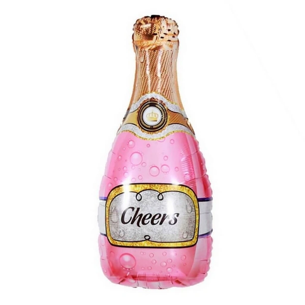 Celebration Pink Bottle Foil Balloon 32 Inch
