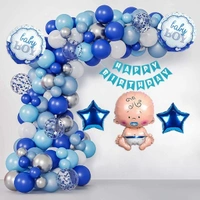 Baby Face Blue  Foil Balloon