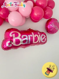 Barbie Name Plate Foil Balloon