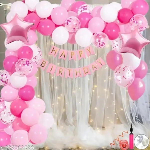 KIWI PARTY Light Pink  Star Foil Balloon –18INCH  Single Piece with Card Packaging