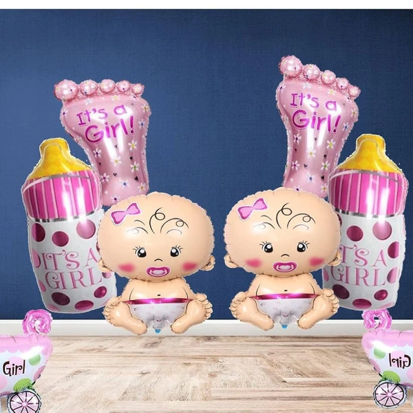 Milk Bottle Pink Foil Balloon