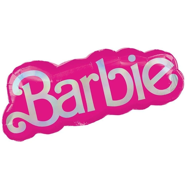 Barbie Name Plate Foil Balloon