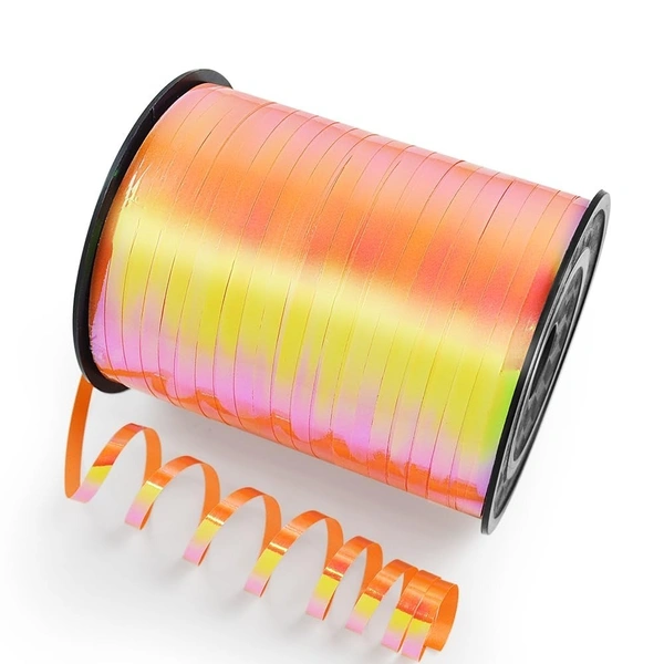 KIWI PARTY  ORANGE  COLOR CURL RIBBON 10 YARD