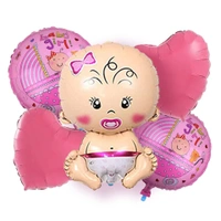 Baby Face Pink Foil Balloon