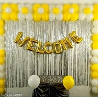 Kiwi Party  Welcome Foil Balloon Golden Color