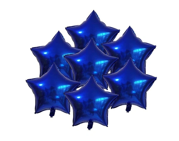 KIWI PARTY Dark Blue Star Foil Balloon –18INCH  Single Piece with Card Packaging