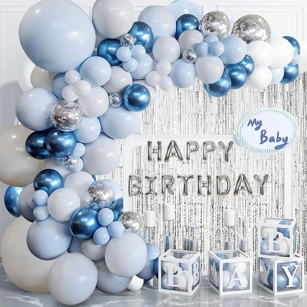 SHUAIAN BALLOONS Dark Blue Color chrome Balloon 50 pcs Pack