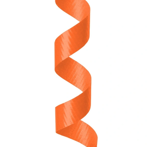 KIWI PARTY  ORANGE  COLOR CURL RIBBON 10 YARD