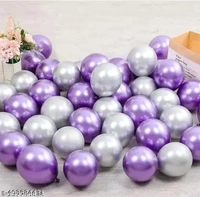 SHUAIAN BALLOONS Purple Color chrome Balloon 50 pcs Pack