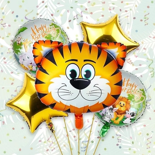 Tiger Face Foil Balloon