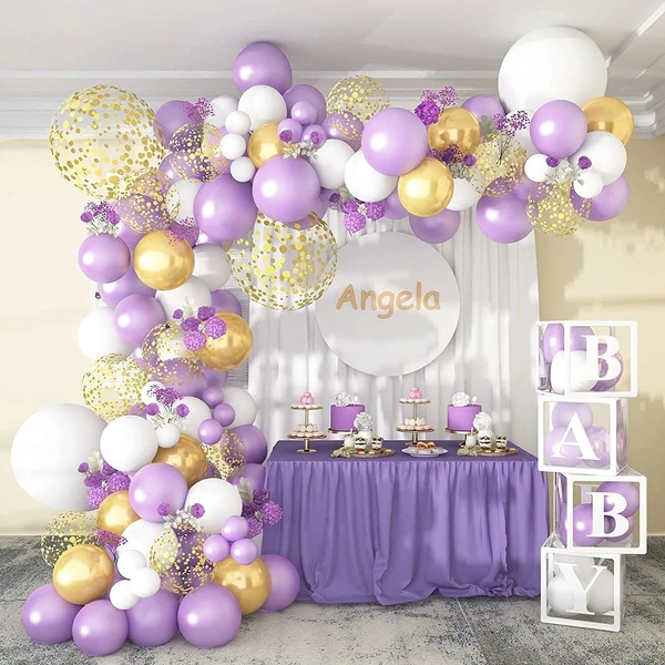 SHUAIAN BALLOONS Purple Color chrome Balloon 50 pcs Pack
