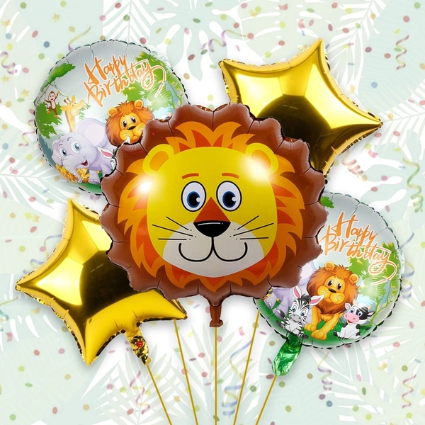 Lion Face Foil Balloon