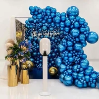 SHUAIAN BALLOONS Dark Blue Color chrome Balloon 50 pcs Pack