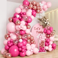 SHUAIAN BALLOONS Pink Color chrome Balloon 50 pcs Pack