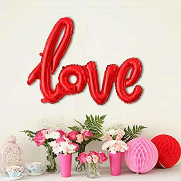 Kiwi Party  Love Cursive Foil Balloon