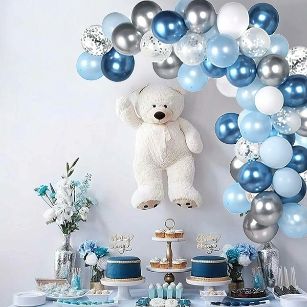 SHUAIAN BALLOONS Dark Blue Color chrome Balloon 50 pcs Pack