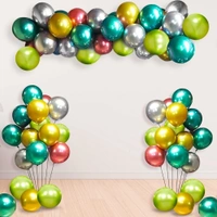SHUAIAN BALLOONS Green  Color chrome Balloon 50 pcs Pack